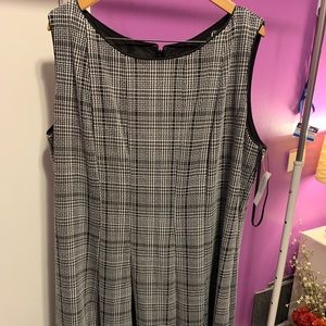 Roz & Ali Plaid  Sz 24W Swing Tunic Dress